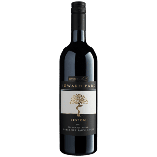 A bottle of 2017 Howard Park Leston Cabernet Sauvignon red wine.