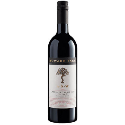A bottle of 2018 Howard Park A.S.W. Cabernet Sauvignon Shiraz red wine. Shiraz