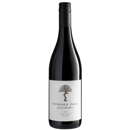 A bottle of Howard Park Flint Rock Shiraz red wine from the Great Southern.